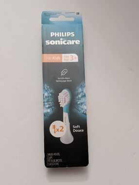 Philips Sonicare  HX6032/94 Kids Replacement Brush Heads - Soft, Blue/White -2X